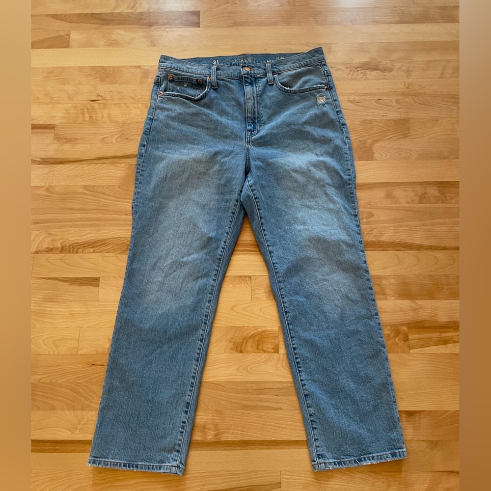 Jcrew slim boyfriend jean size 31